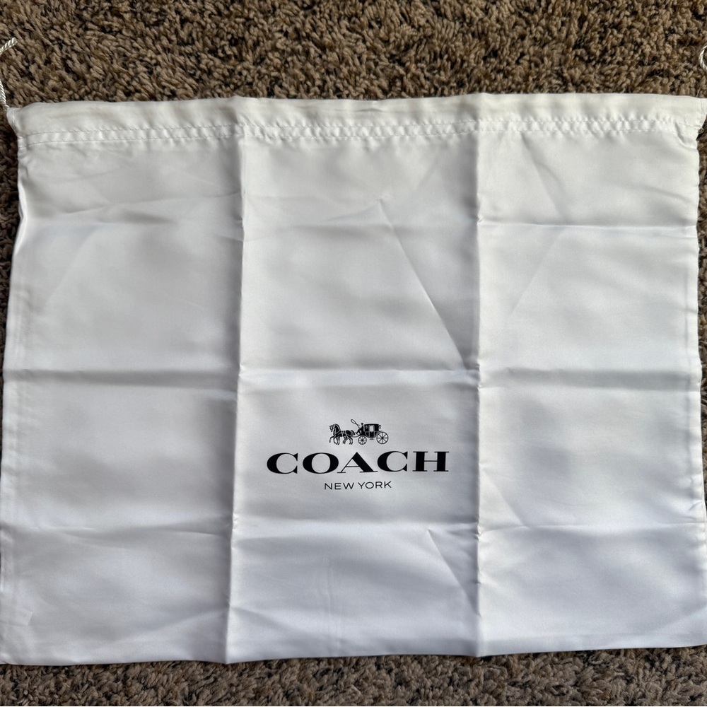 Coach White Dust Bag